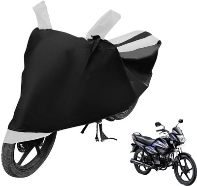 MOCKHE Two Wheeler Cover for Hero(Splendor NXG, Black, White)
