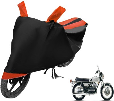 Auto Hub Two Wheeler Cover for Yamaha(RD 350, Black, Orange)