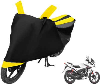 Auto Hub Two Wheeler Cover for Hero(Ignitor, Black, Yellow)