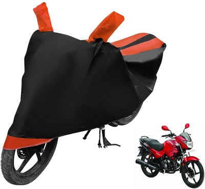 Auto Hub Two Wheeler Cover for Hero(Glamour FI, Black, Orange)