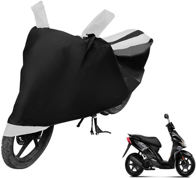 Auto Hub Two Wheeler Cover for Yamaha(Jog R, Black, White)
