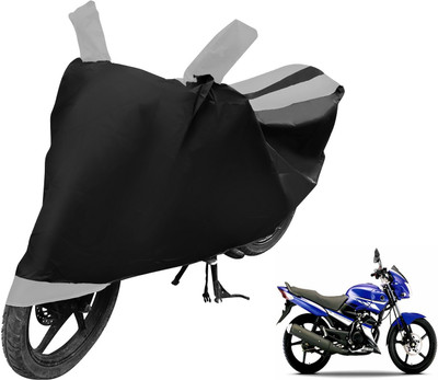 Auto Hub Two Wheeler Cover for Yamaha(Gladiator RS, Black, Silver)