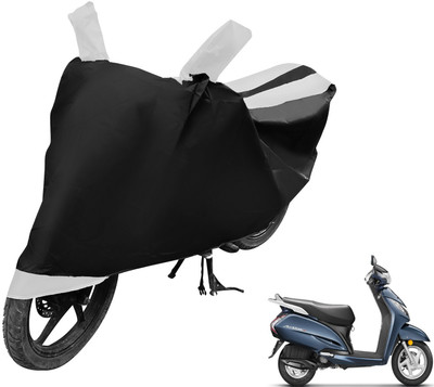 MOCKHE Two Wheeler Cover for Honda(Activa 3G, Black, White)