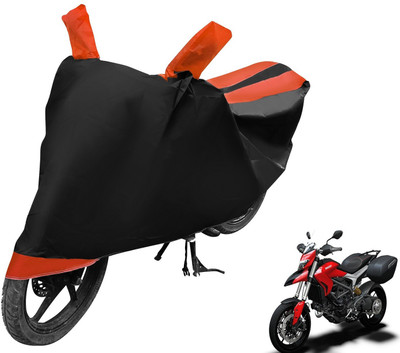 MOCKHE Two Wheeler Cover for Ducati(Hyperstrada, Black, Orange)