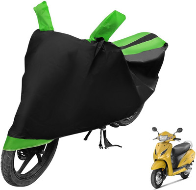 Auto Hub Two Wheeler Cover for Honda(Activa 5G, Black, Green)