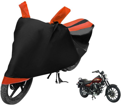 MOCKHE Two Wheeler Cover for Bajaj(Avenger 150 Street, Black, Orange)