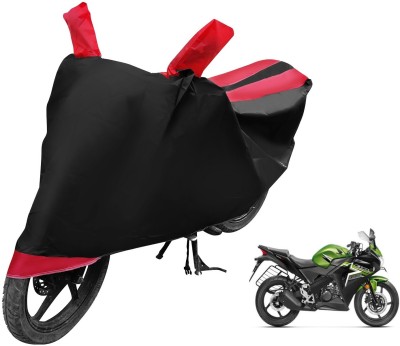 Auto Hub Two Wheeler Cover for Honda(CBR 150R, Black, Red)