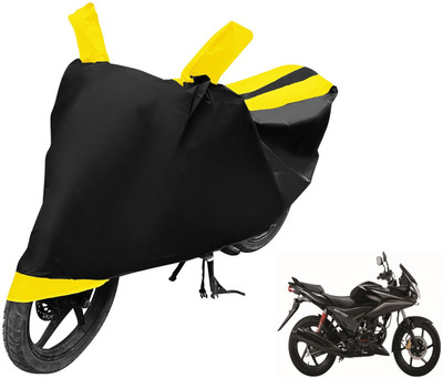 Auto Hub Two Wheeler Cover for Honda(CBF Stunner, Black, Yellow)