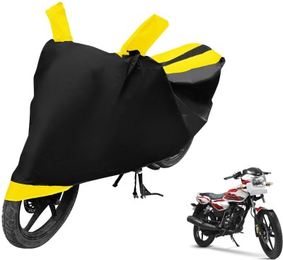 MOCKHE Two Wheeler Cover for TVS(Phoenix 125, Black, Yellow)