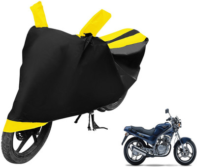 MOCKHE Two Wheeler Cover for Hyosung(GF 125, Black, Yellow)
