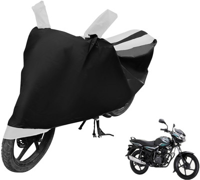 MOCKHE Two Wheeler Cover for Bajaj(Discover 100 DTS-i, Black, White)