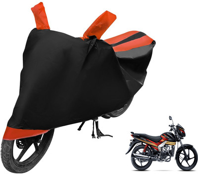 Auto Hub Two Wheeler Cover for Mahindra(Centuro, Black, Orange)