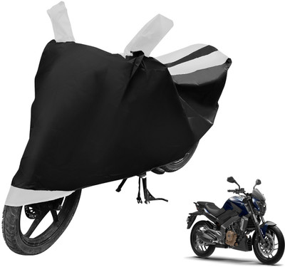 Auto Hub Two Wheeler Cover for Bajaj(Dominar, Black, White)