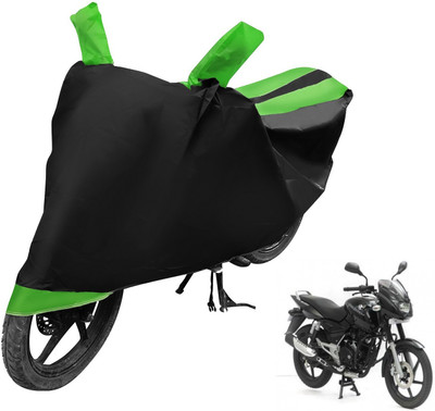 Auto Hub Waterproof Two Wheeler Cover for Bajaj(Pulsar 180 DTS-i, Green)