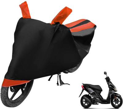 Auto Hub Two Wheeler Cover for Yamaha(Jog R, Black, Orange)