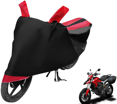 MOCKHE Two Wheeler Cover for Ducati(Hyperstrada, Black, Red)