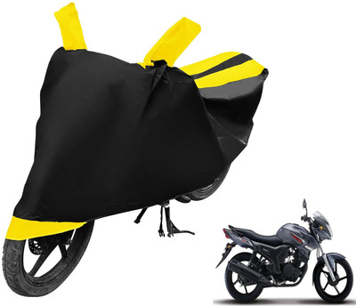 Auto Hub Two Wheeler Cover for Yamaha(SZ-S, Black, Yellow)