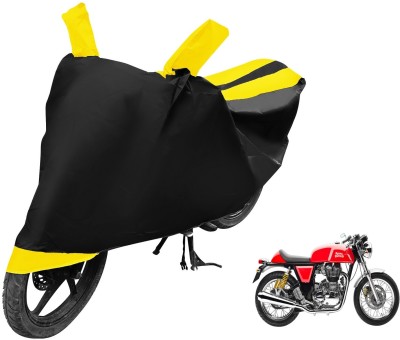 MOCKHE Two Wheeler Cover for Royal Enfield(Continental GT, Black, Yellow)