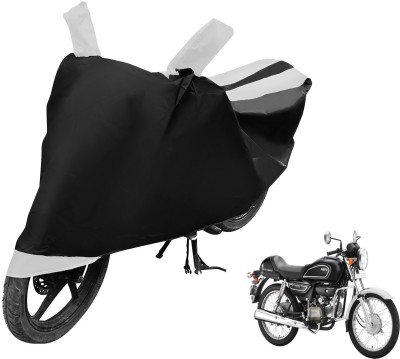 Auto Hub Two Wheeler Cover for Hero(Splendor Pro Classic, Black, White)