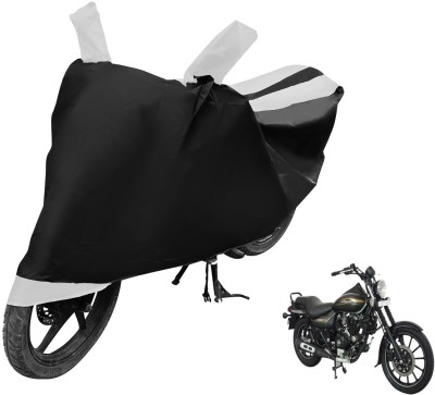 Auto Hub Two Wheeler Cover for Bajaj(Avenger 220 Street, Black, White)