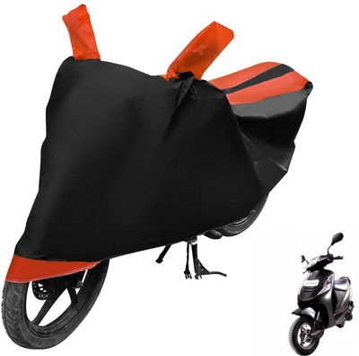 Auto Hub Two Wheeler Cover for Mahindra(Kine, Black, Orange)