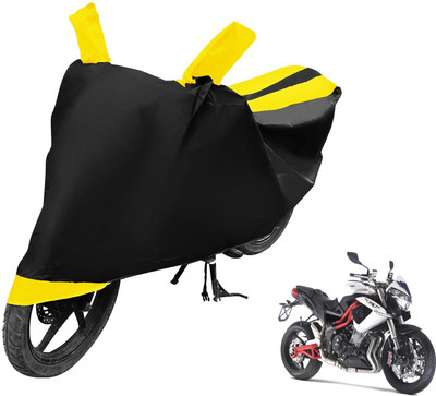 MOCKHE Two Wheeler Cover for DSK Benelli(TNT R, Black, Yellow)