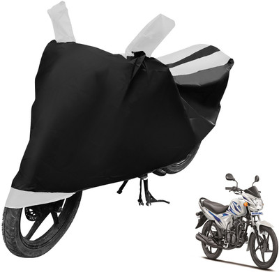 Auto Hub Two Wheeler Cover for Suzuki(Hayate, Black, White)