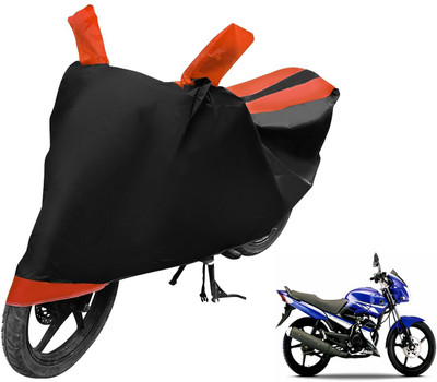 Auto Hub Two Wheeler Cover for Yamaha(Gladiator RS, Black, Orange)
