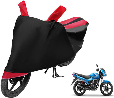 MOCKHE Two Wheeler Cover for TVS(Victor New, Black, Red)