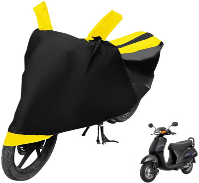 MOCKHE Two Wheeler Cover for Honda(Activa, Black, Yellow)