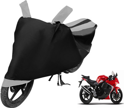MOCKHE Two Wheeler Cover for Hyosung(GT250R, Black, Silver)