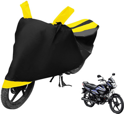 MOCKHE Two Wheeler Cover for Hero(Splendor NXG, Black, Yellow)