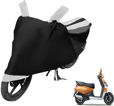 Auto Hub Two Wheeler Cover for Mahindra(Gusto, Black, White)