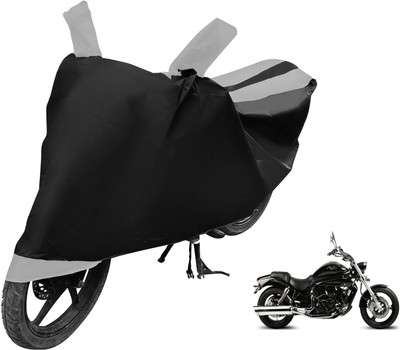 MOCKHE Two Wheeler Cover for Hyosung(Aquila Pro 650, Black, Silver)