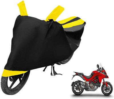 MOCKHE Two Wheeler Cover for Ducati(Multistrada, Black, Yellow)