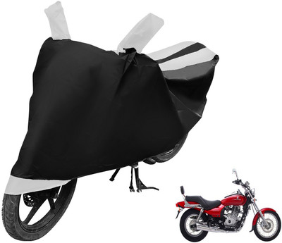 MOCKHE Two Wheeler Cover for Bajaj(Avenger 220 DTS-i, Black, White)