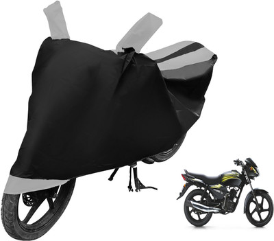 Auto Hub Two Wheeler Cover for TVS(Star City, Black, Silver)