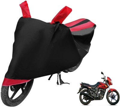 AUTYLE Two Wheeler Cover for TVS(Flame DS 125, Black, Red)