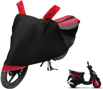 Auto Hub Two Wheeler Cover for Mahindra(Rodeo, Black, Red)