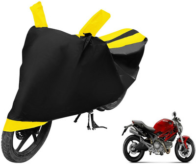 MOCKHE Two Wheeler Cover for Ducati(Monster 795, Black, Yellow)