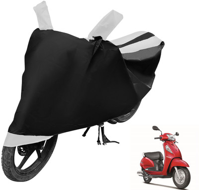 Auto Hub Two Wheeler Cover for Suzuki(Access SE, Black, White)