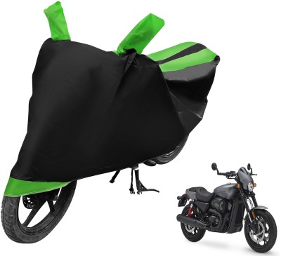 Auto Hub Two Wheeler Cover for Harley Davidson(Black, Green)