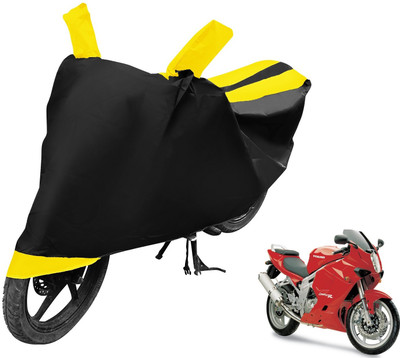 MOCKHE Two Wheeler Cover for Hyosung(GT650R, Black, Yellow)