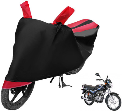 Auto Hub Two Wheeler Cover for Bajaj(CT100, Black, Red)