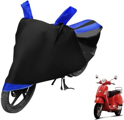 Auto Hub Two Wheeler Cover for Vespa(Vespa LX, Black, Blue)