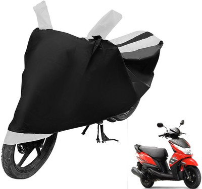 Auto Hub Two Wheeler Cover for Yamaha(Ray, Black, White)