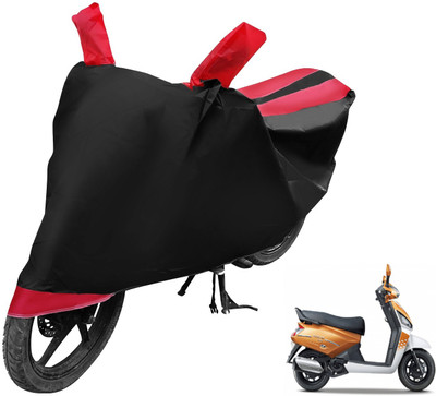Auto Hub Two Wheeler Cover for Mahindra(Gusto, Black, Red)