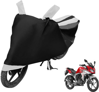 Auto Hub Two Wheeler Cover for Yamaha(Fazer, Black, White)
