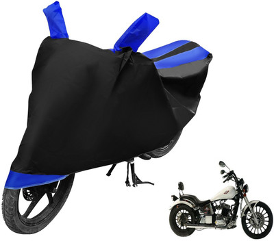 MOCKHE Two Wheeler Cover for FAB Regal Raptor(Daytona 350, Black, Blue)