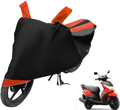 Auto Hub Two Wheeler Cover for Yamaha(Ray, Black, Orange)